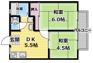 ゾンネンブルーメの物件間取画像